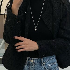 Pearl  Silver Necklace